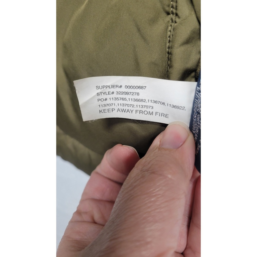 Polo Ralph Lauren Goose Down Puffer Vest Orange Green Reversible Kids 7 *READ* - Picture 13 of 14